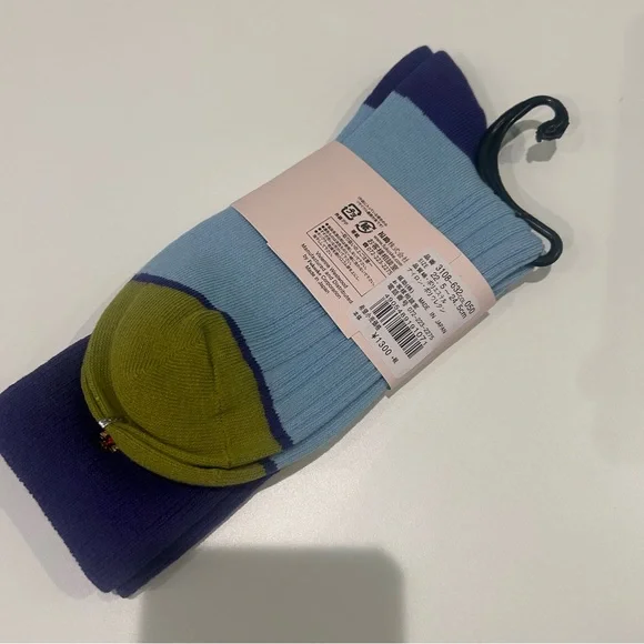 Vivienne Westwood Light Blue and Purple Socks - Picture 2 of 4